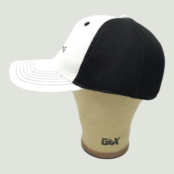 Omni Embroidered Logo Mesh Perfect Fit Fitted L/XL Cap Trucker Baseball Hat - Picture 9 of 12